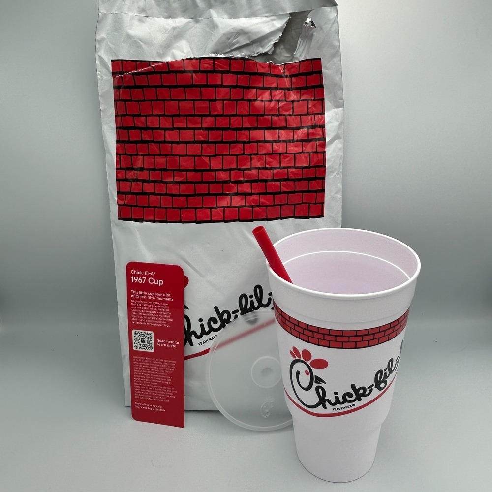 Chick Fil A Collectible 1967‎ Classic Cup Not Golden Cup Mystery 2nd Opened